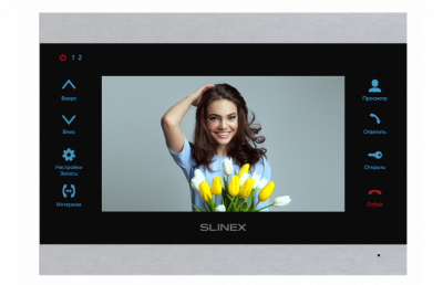 Slinex SL-07MHD (XL) (Черный+Серебро) Цветной видеодомофон